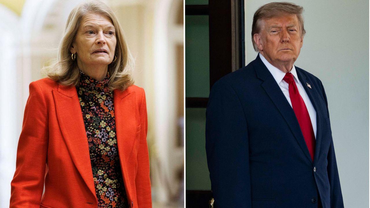 Image Of Lisa Murkowski (right) and Donald Trump (left)