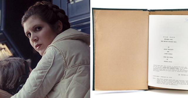 star wars auction summer  original carrie fisher script remote control r droid hollywood exclusive pp