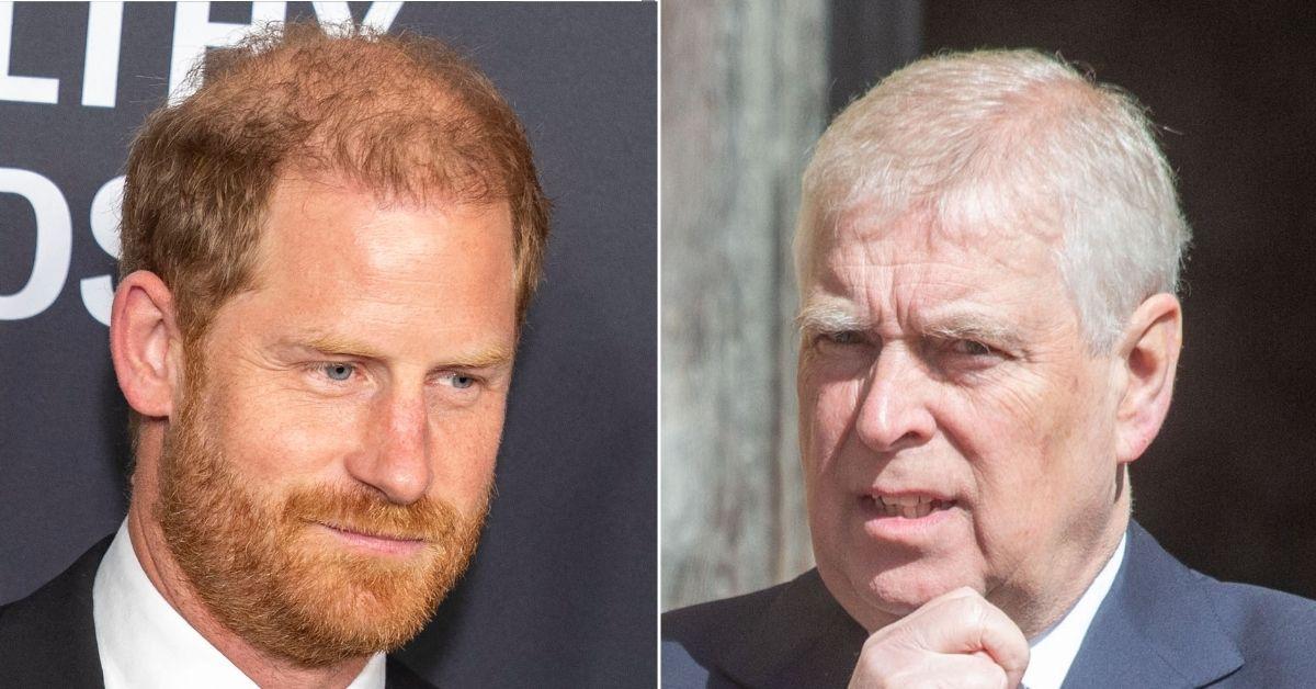 picture of Prince Harry and Prince Andrew