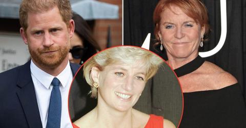 Split photos of Prince Harry, Princess Diana and Sarah Ferguson