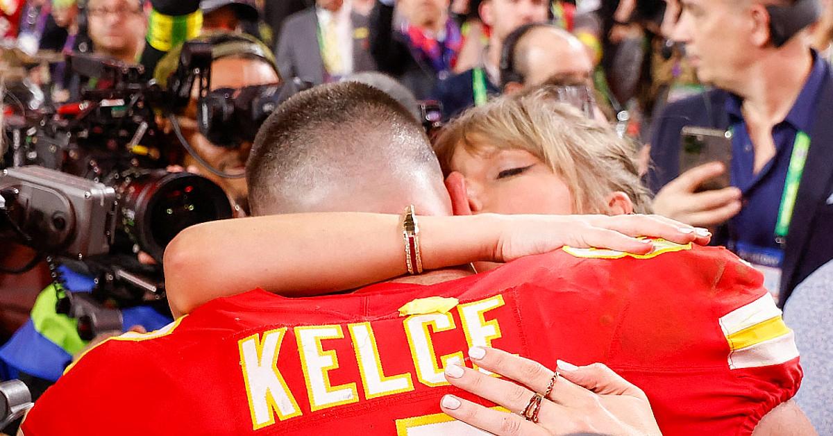 Photo of Travis Kelce and Taylor Swift