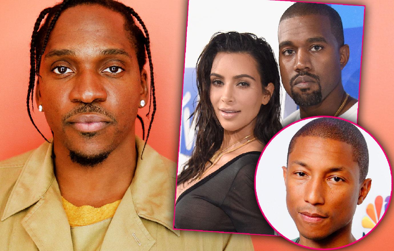 Kim Kardashian And Kanye West Attend Pusha T Wedding