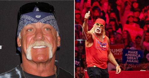 Split photo of Hulk Hogan