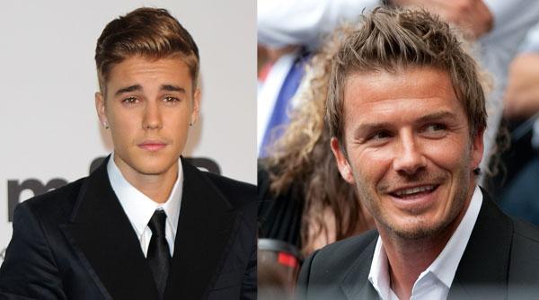 //justin bieber mirrors david beckham