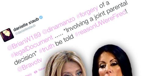 //danielle staub dina manzo forgery to get daughter on rhonj