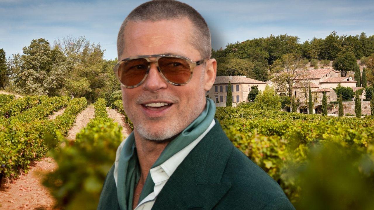Photo of Brad Pitt and Château Miraval