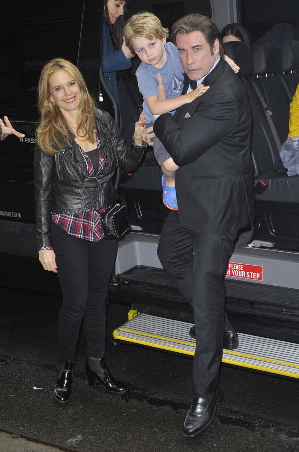 John Travolta Kelly Preston Photos -- Couple In Rare Outing In NYC Ahead Of David Letterman Appearance