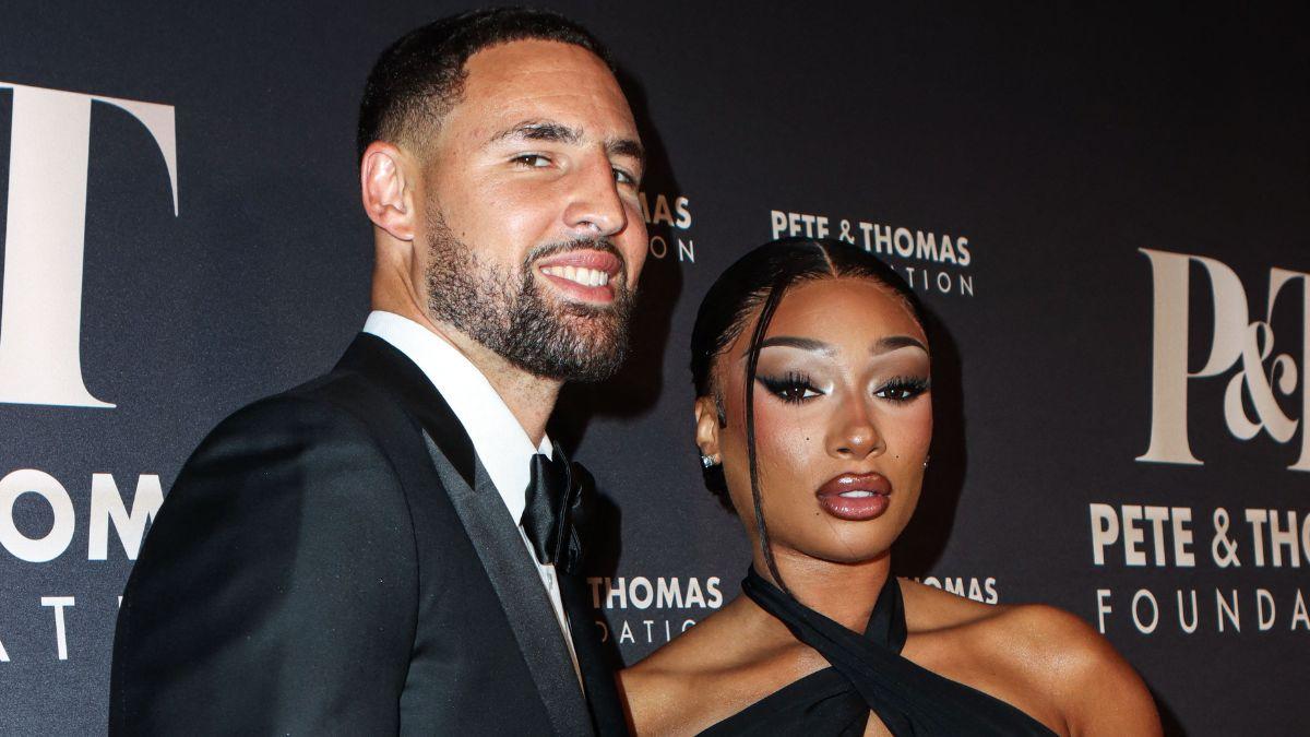 Photo of Klay Thompson, Megan Thee Stallion