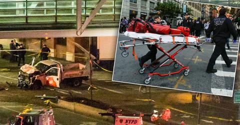NYC car crash shooting photos video