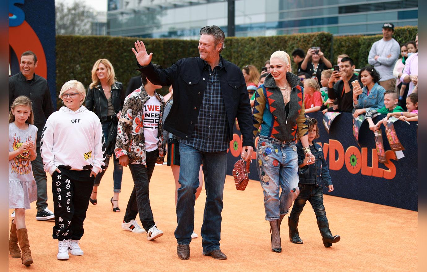 Gwen Stefani And Sons Attend Movie Premiere With Blake Shelton