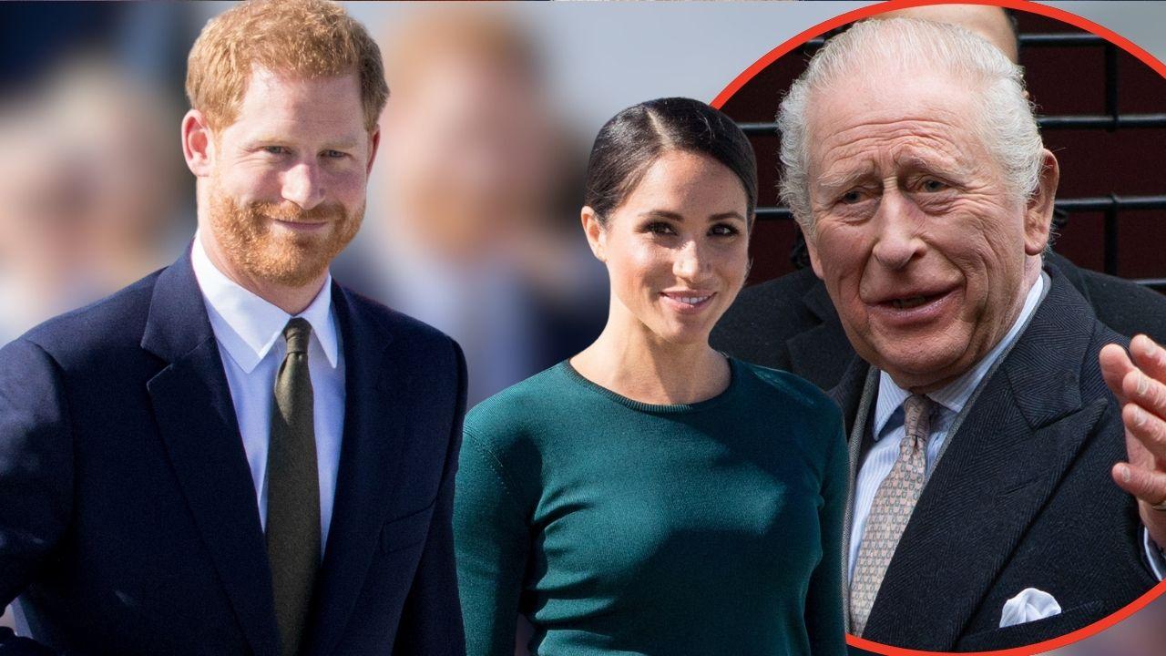 Photo of King Charles, Prince Harry and Meghan Markle