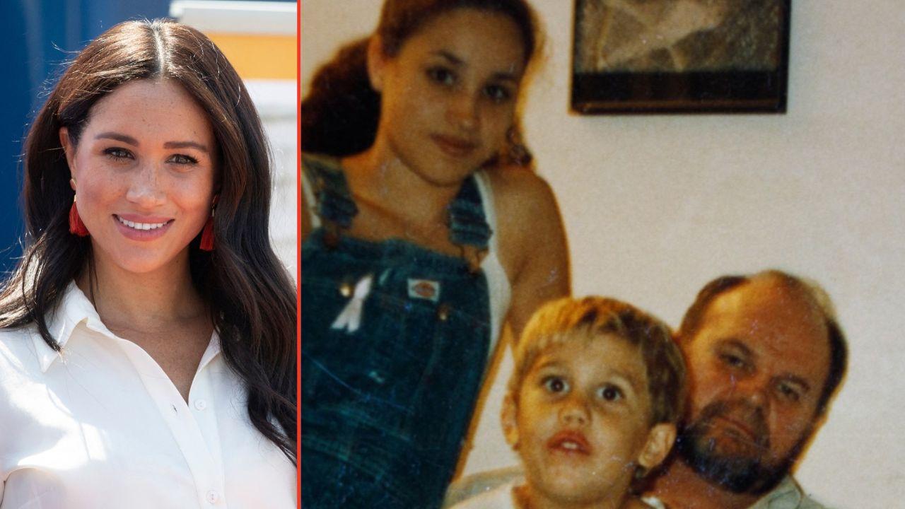 Split photos of Meghan and Thomas Markle Sr.