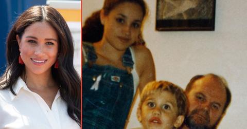 Split photos of Meghan and Thomas Markle Sr.