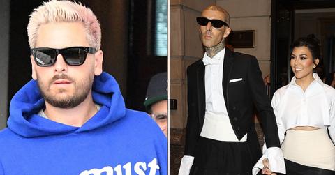 scott disick not excommunicated kardashians kourtney wedding travis