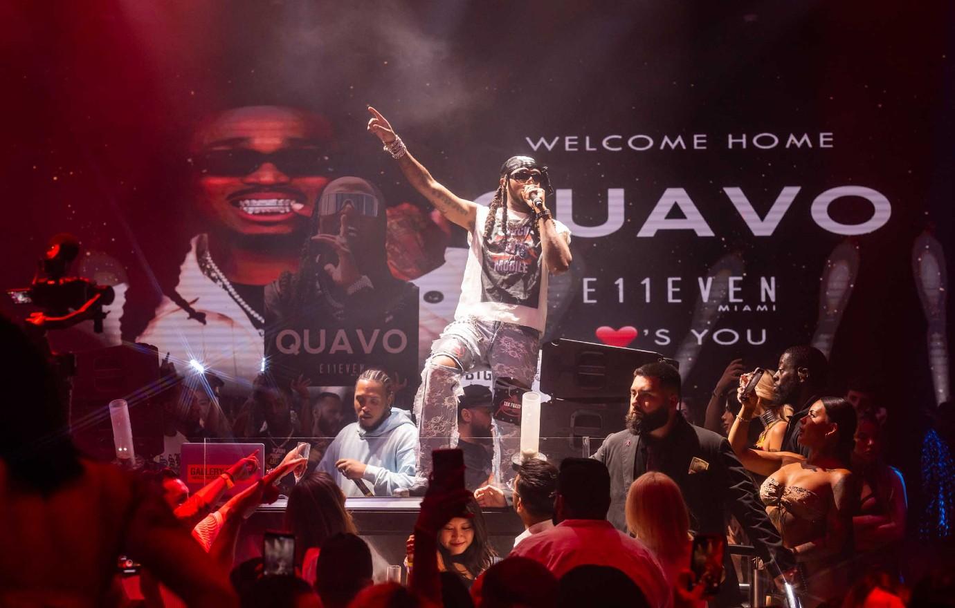 rapper quavo at eeven miami on friday october   photo credit adinayev