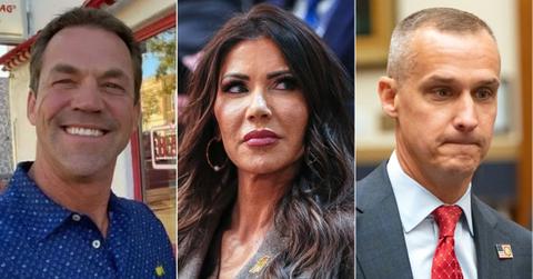 split image of Bryon Noem / Kristi Noem / Corey Lewandowski