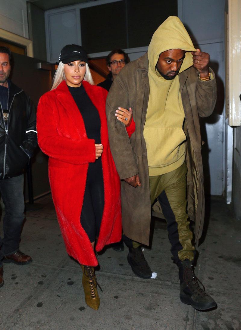 Kim Kardashian & Kanye West Photos -- Hamilton On Broadway In NYC