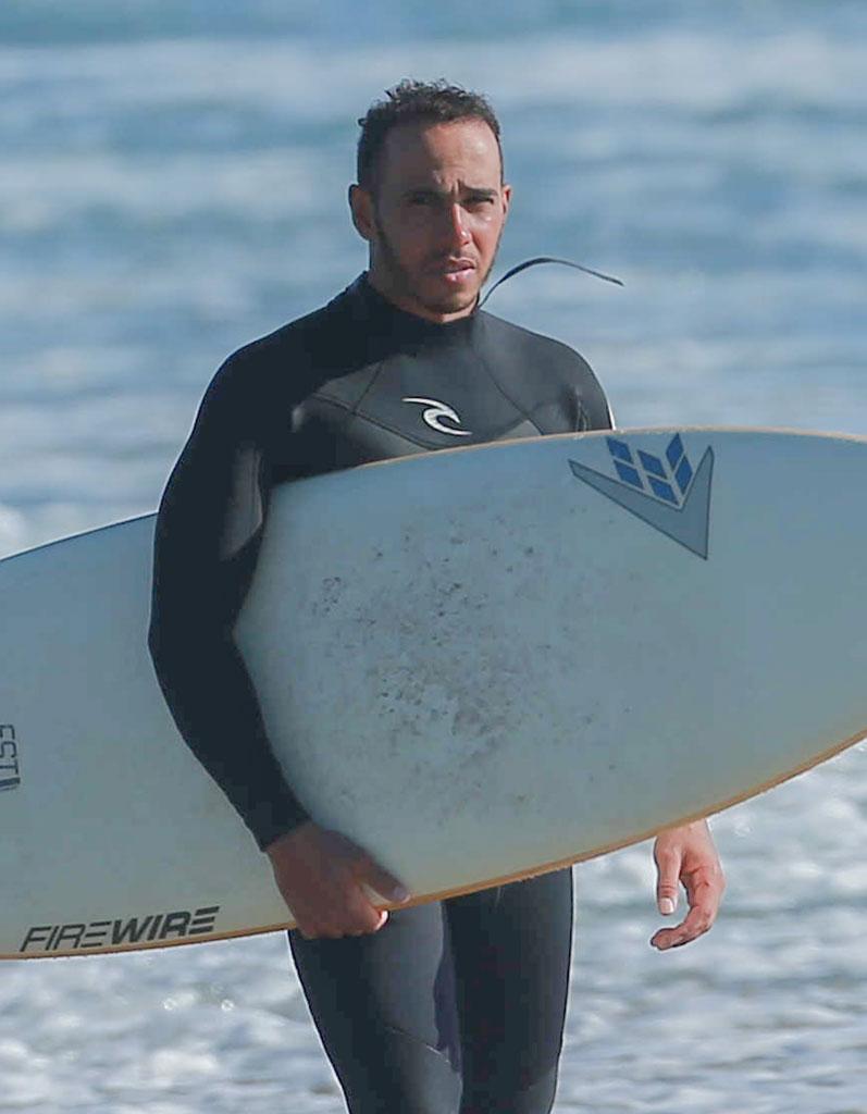 Lewis Hamilton Shirtless Mexico