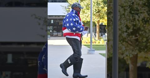 kanye west covers balenciaga logo boots kim kardashian