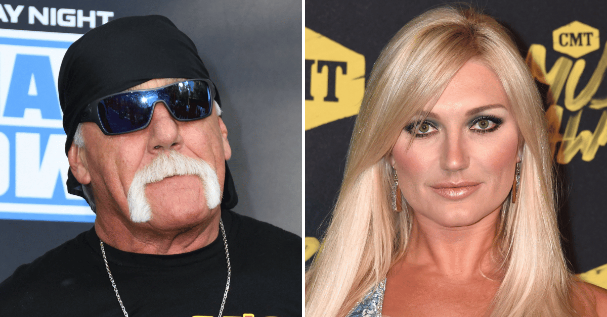 Split photo of Hulk Hogan, Brooke Hogan