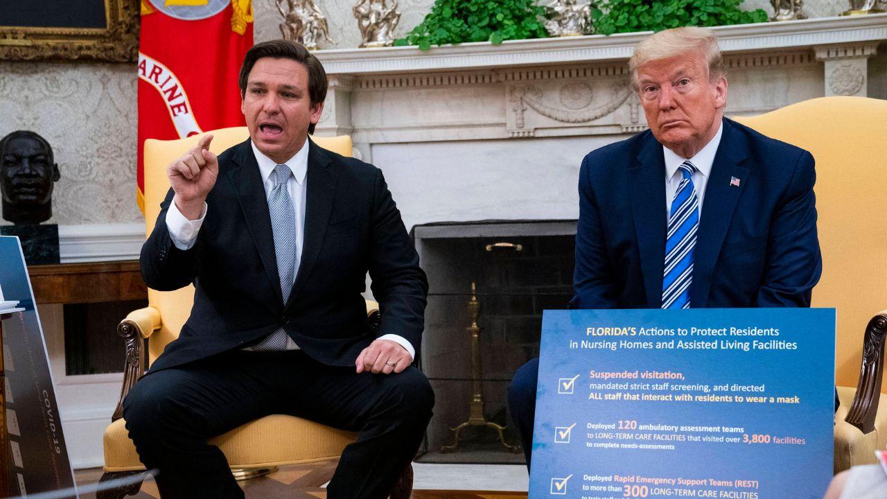 photo of Ron DeSantis and Donald Trump