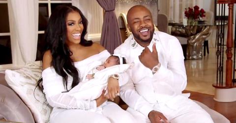 Porsha Williams and Dennis McKinley Sit Laughing with Baby Pilar