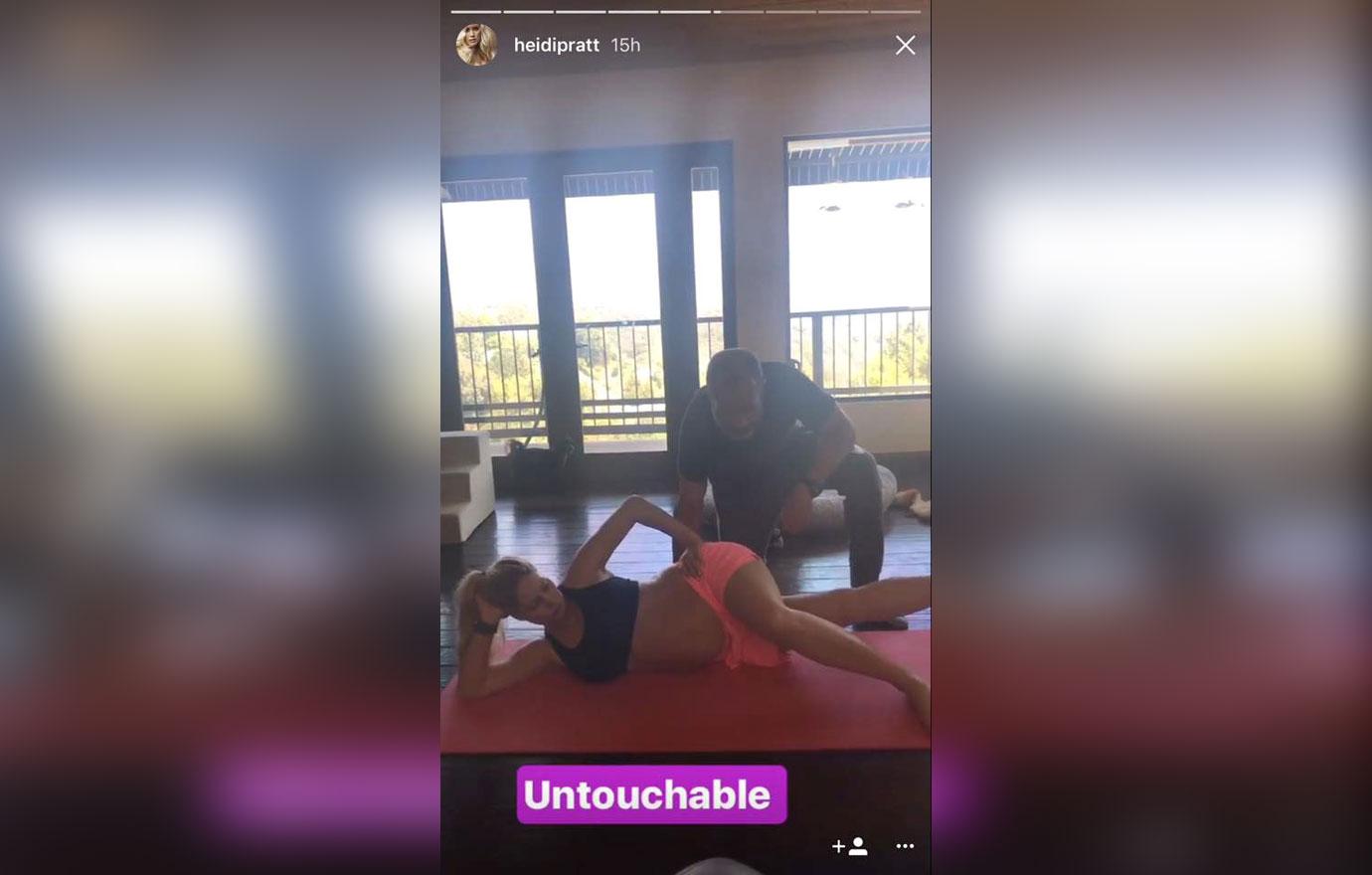 Heidi Montag Baby Bump Workout