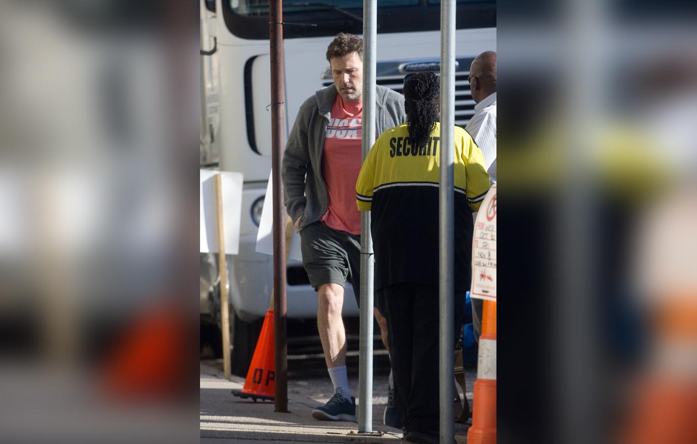 Ben Affleck Looks Disheveled While Filming After Relapse