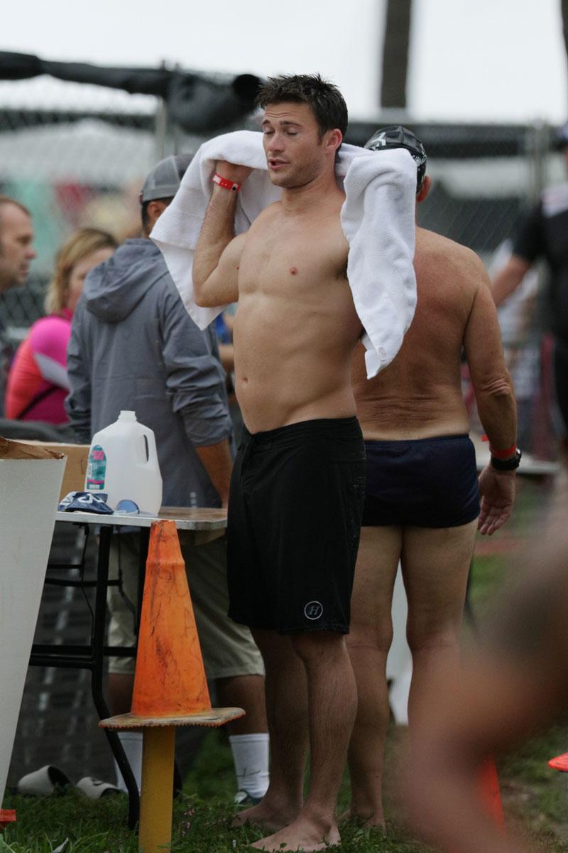 Scott Eastwood Shirtless Photos Miami Triathlon