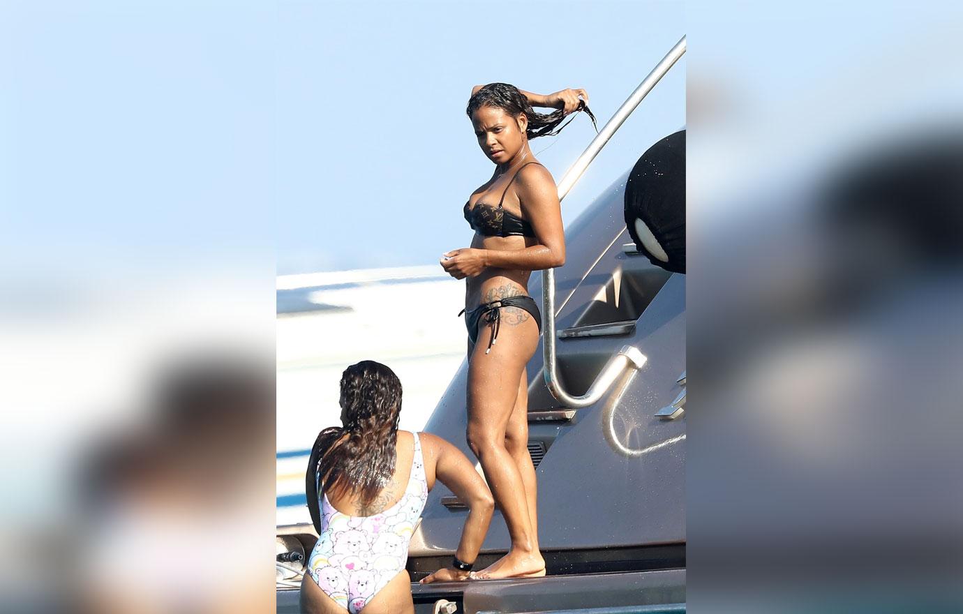 Christina Milian Matt Pokora PDA Yacht