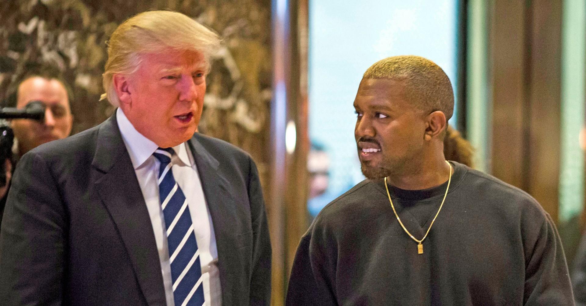 kanye west bianca censori eviscerated donald trump rally