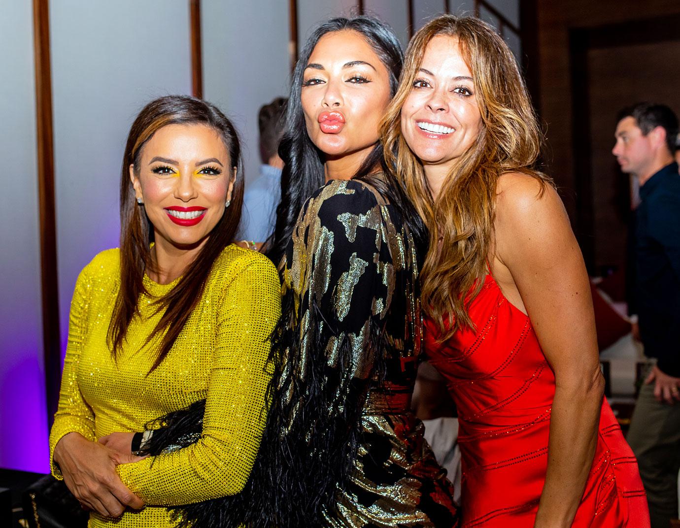 Eva Longoria Nicole Scherzinger and Brooke Burke on New Years Eve