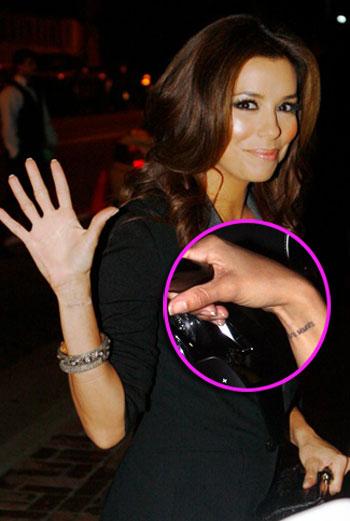 TBT: Eva Longoria Once Had Tony Parker's Jersey Number Tattooed on Her Neck