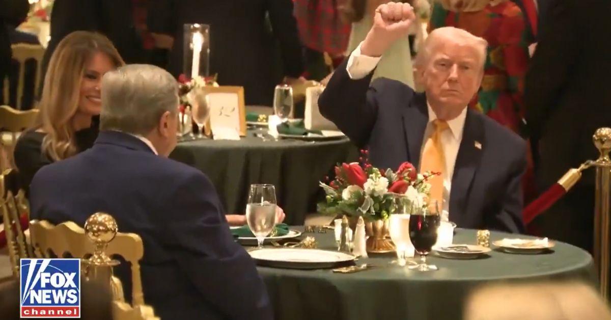 photo of donald trump, melania and viktor knavs