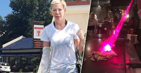 Tori Spelling Benihana Photos