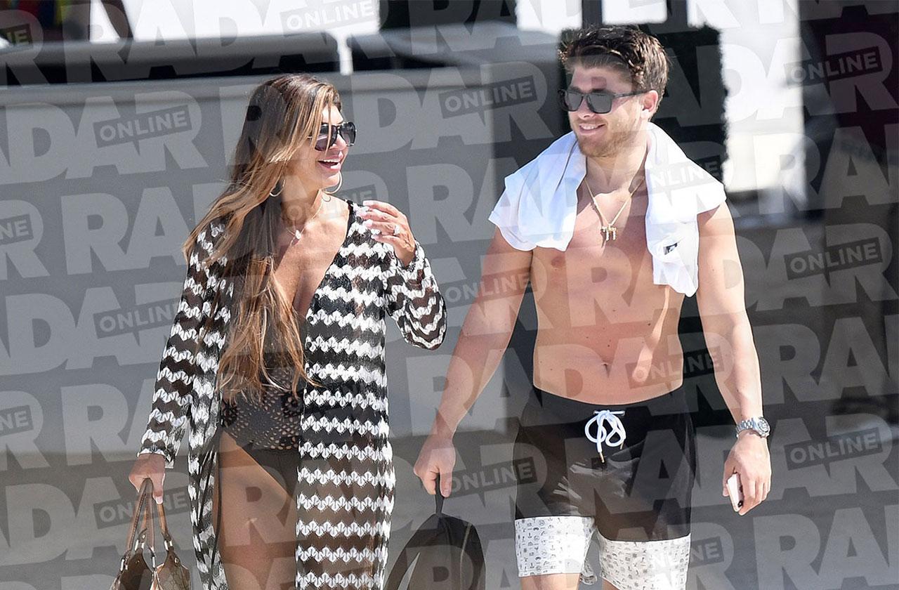 //teresa giudice new boyfriend blake schreck beach stroll cheating scandal pp