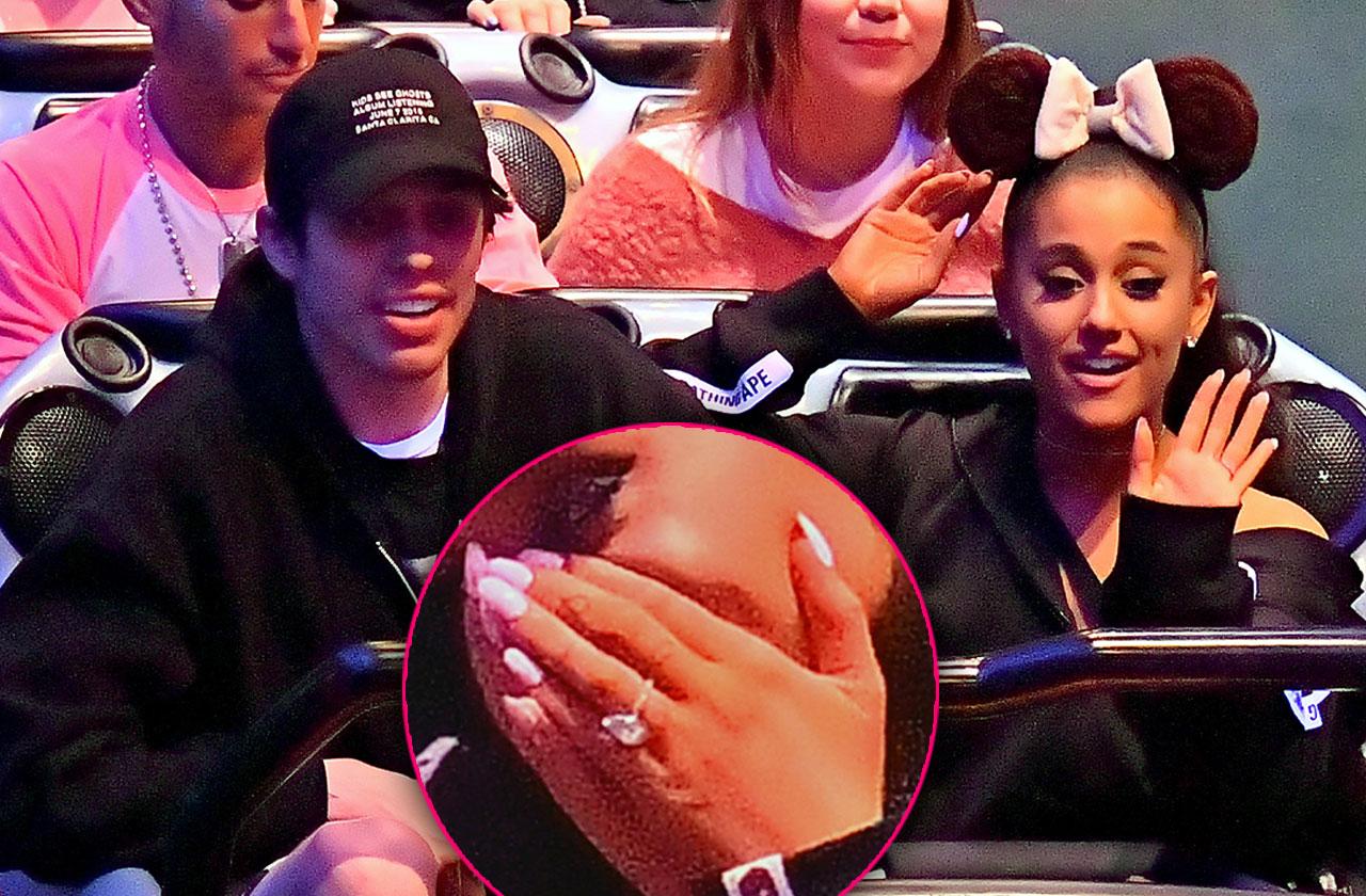 Holy Diamond Ariana Grande Flashes Engagement Ring In New Photos