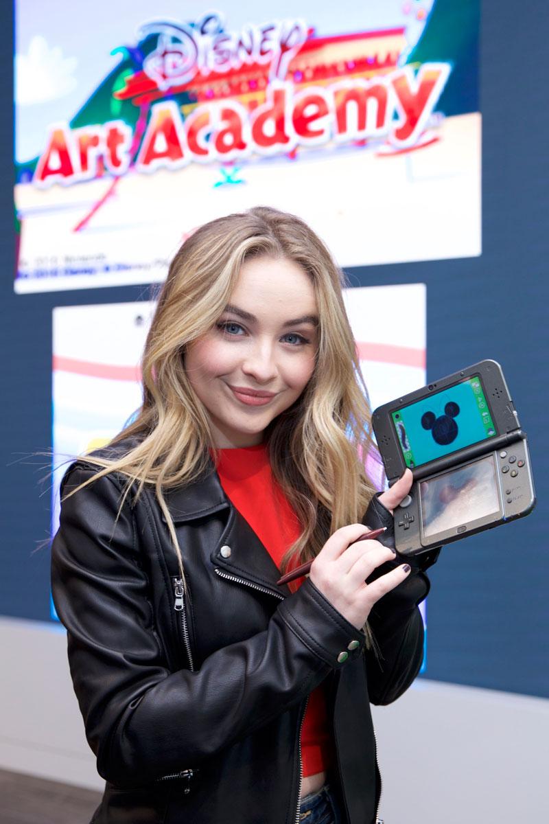 //Sabrina Carpenter Debuts Nintendos Disney Art Academy for Nintendo