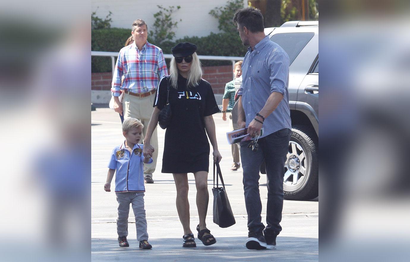 fergie divorce josh duhamel split son axl church pics