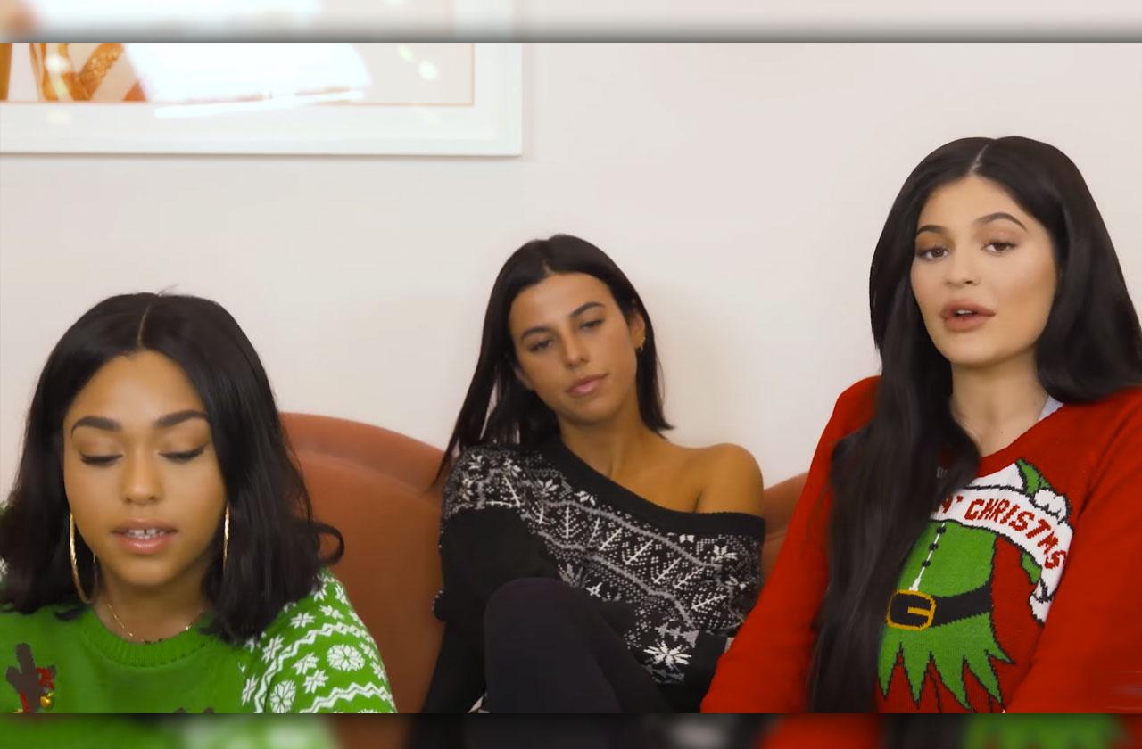 Kylie Jenner Shows Baby Bump Under Christmas Sweater In New Video