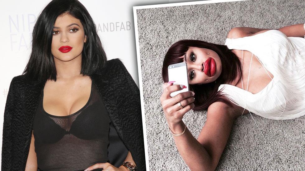 Blac Chyna & Kylie Jenner Feud -- Fake Wax Lips Instagram