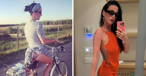 Split photos of Katy Perry