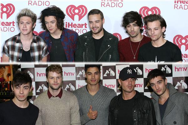 //the wanted and one direction