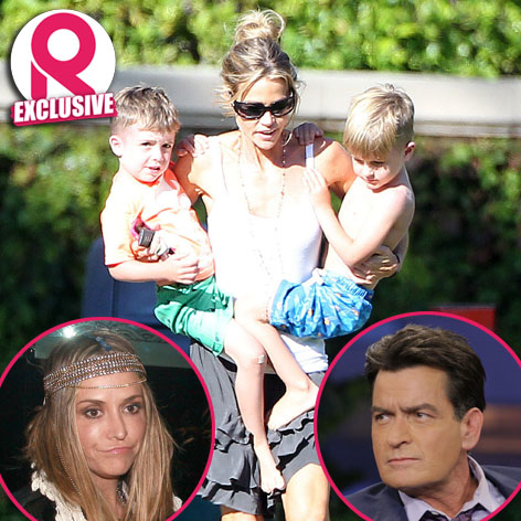 charlie sheen and brooke mueller twins