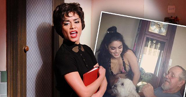 //vanessa hudgens father dies before grease live show pp