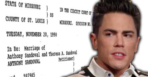 tom sandoval parents divorce vanderpump rules