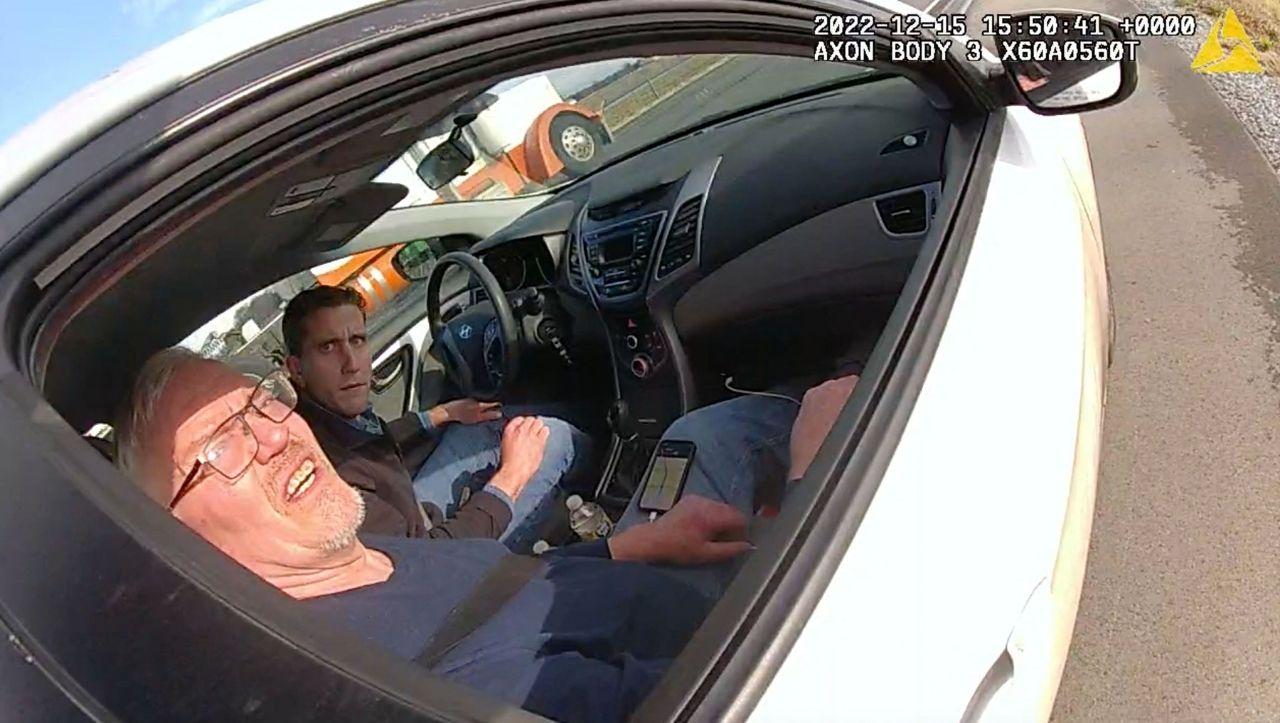 Photo of Kohberger's traffic stop Dec. 15, 2022.
