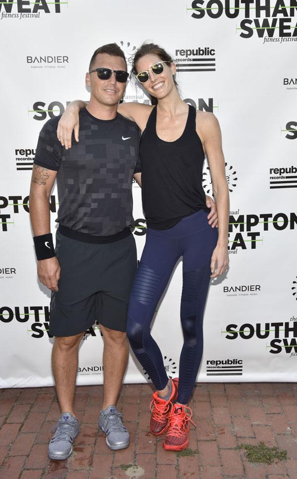 //sean avery hilary rhoda host southampton sweat