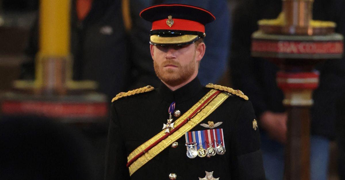 prince harry meghan markle sit second row behind king charles iii queen elizabeth funeral jpg