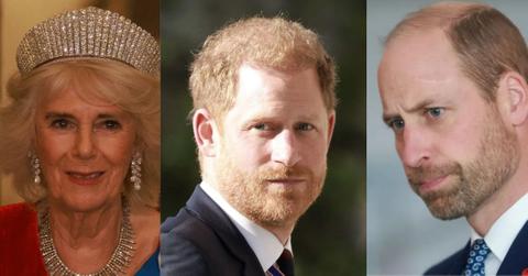 Photo of Queen Camilla, Prince Harry and Prince William
